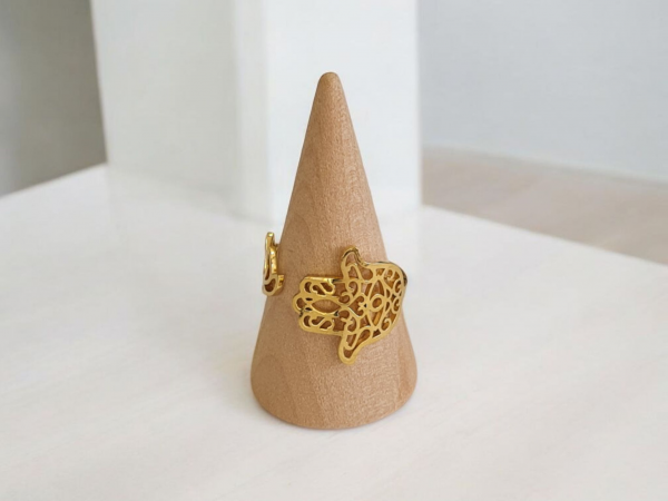 bague main de fatma acier inoxydable